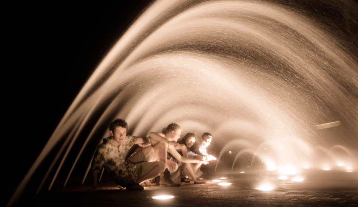 I traveled to the Cayman Islands fir a week to shoot a project. Of course, I timed it just as a southern hemi swell lit up Southern California. These islands are magical but the sea is like a lake. We stumbled upon this fountain and tucked into some fun ones!! Photo: <a href=\"https://instagram.com/lockooooo\">@lockooooo</a>