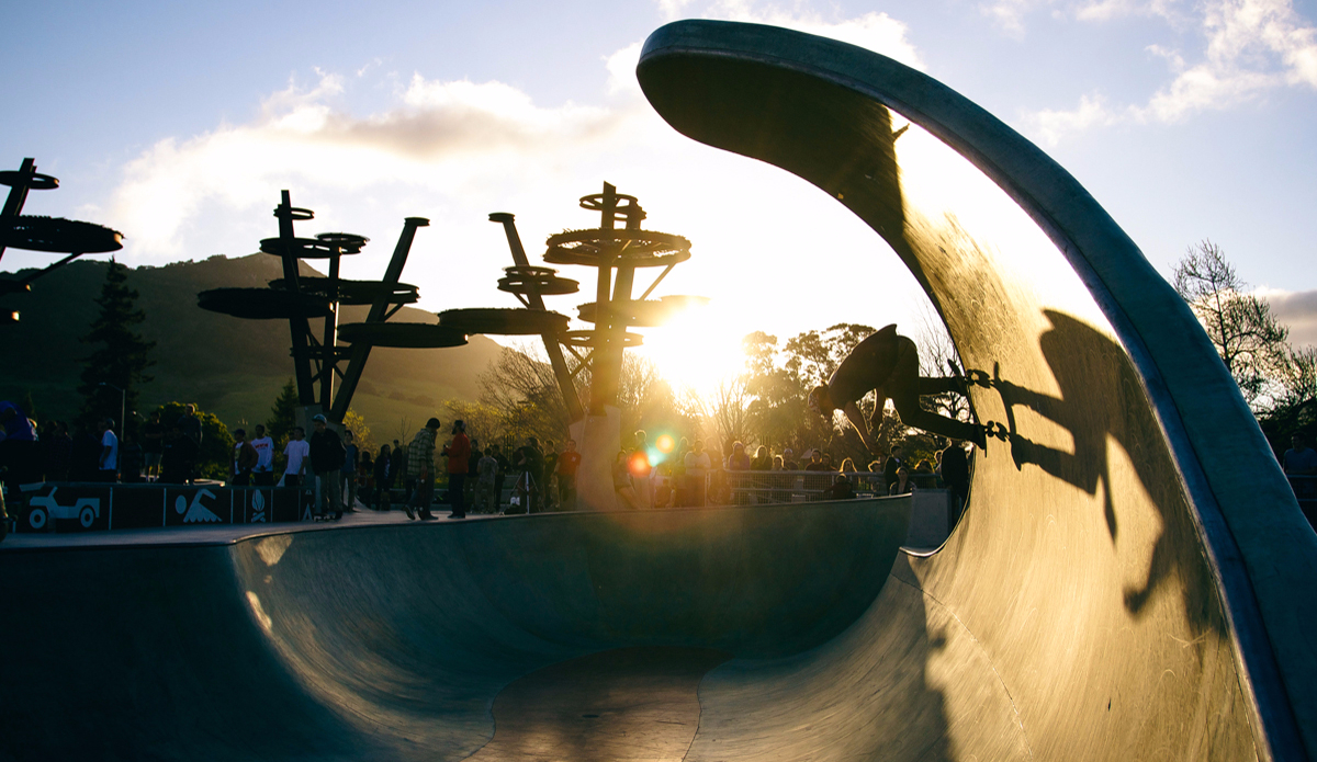 The central coast is RAD. The fact that I can make a quick and soulful drive to a beach that isn\'t filled with 100 other photographers, and still get epic surf. Its always a search, but I think the time you spend searching has a lot of personal value when you look back on each swell you chased. Here is my buddy getting shacked at the new Skate Park in SLO. Photo: <a href=\"https://instagram.com/colin_nearman\">@colin_nearman</a>