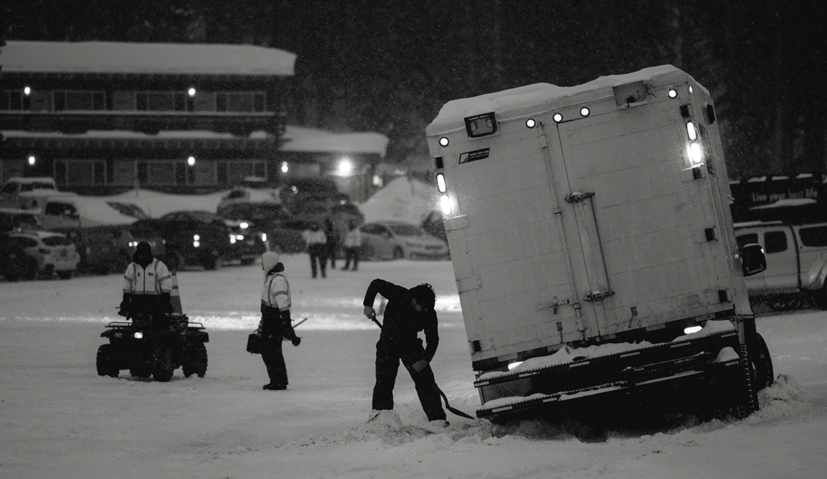 That much snow makes the roads and parking lots....interesting. 