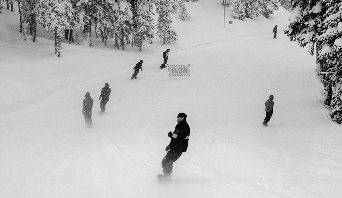 Big crew at Brighton Resort. Brighton is one of those special places where riding with 10 other homies is typical. 