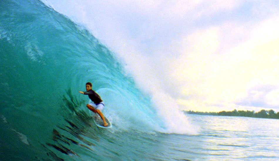 As you\'ll see in the film, Beau got some of the craziest hang 5 tubes I\'ve ever seen on this little board. Photo: <a href=\"https://www.korduroy.tv\" target=_blank>Cyrus Sutton</a>.