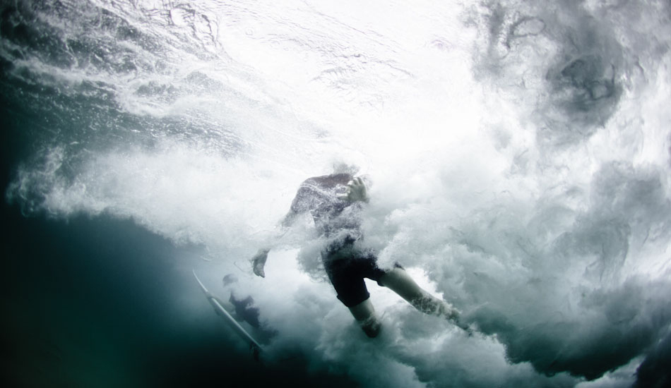Force. \"A surfer struggles against the wave at Bronte Beach, Sydney. At the start, I stuck to the beaches where the good surfers were, thinking that that would get the job done. However, they rarely fell off when the wave is at its most powerful. I started looking for the beginners and the kooks, as they\'d fall on takeoff and get rag-dolled a lot more than the good surfers.\" Photo: <a href=\"https://www.marktipple.com/\" target=_blank>Mark Tipple</a>.