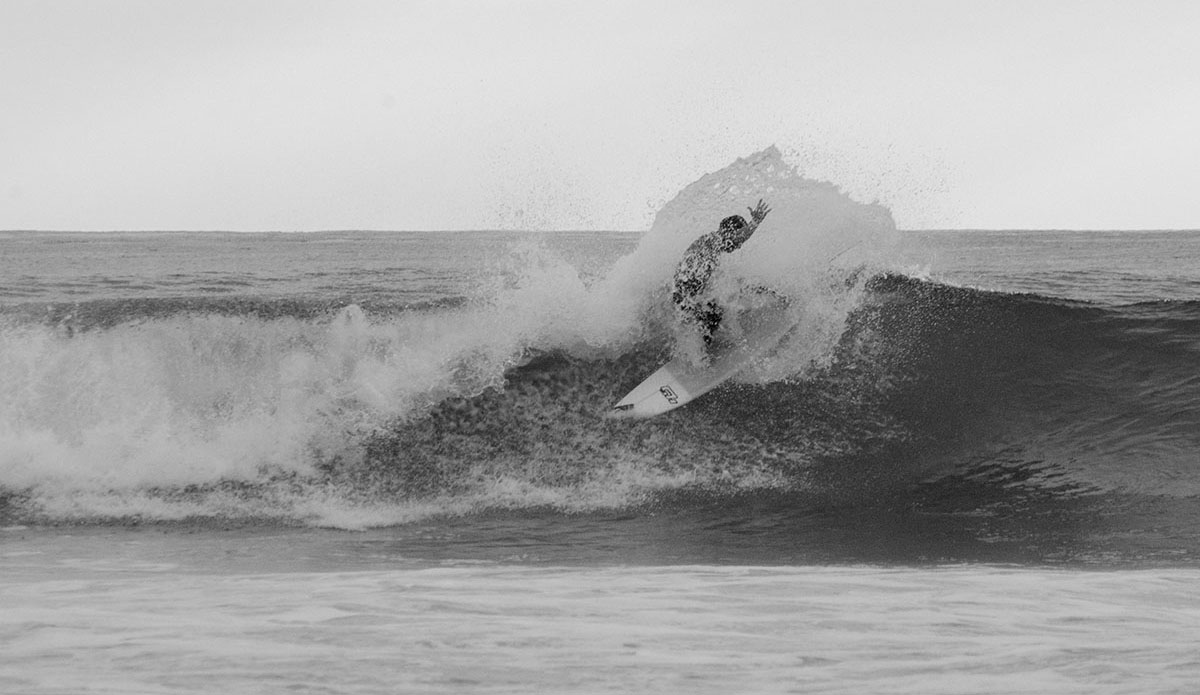 Travis Logie at the 2013 Hurley Pro. Lower Trestles, CA. Photo: <a href=\"https://www.victoriamouraphoto.com/#0\"> Victoria Smith</a>
