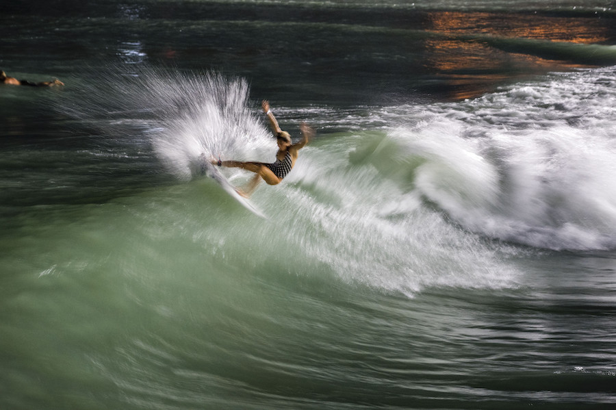 Coco Ho, staying light on her feet.