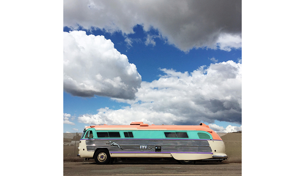 This image makes me think of classic California road trippin’ (ok, let’s not think about the parking nightmare.). Imagine that thing loaded up with boards and friends, travelling up and down the coast. Plus, it makes me think of a special surfer girl I know that loves converted buses. Photo: <a href=\"https://instagram.com/loumora/\">@loumora </a>