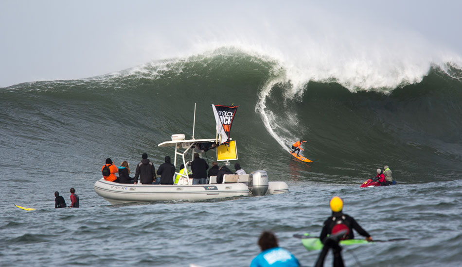 Tyler Fox outrunning a bomb. Photo: <a href=\"https://www.adamwarmington.com/\">Adam Warmington.</a>