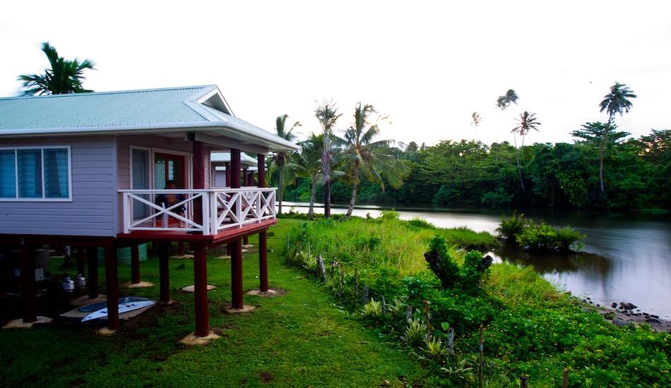 Deck side of the new bungalows facing out onto the river.  So tranquil!