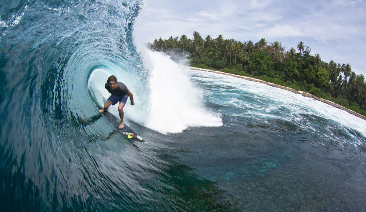 Phil, not too concerned about the coral. Photo: Brian Blank