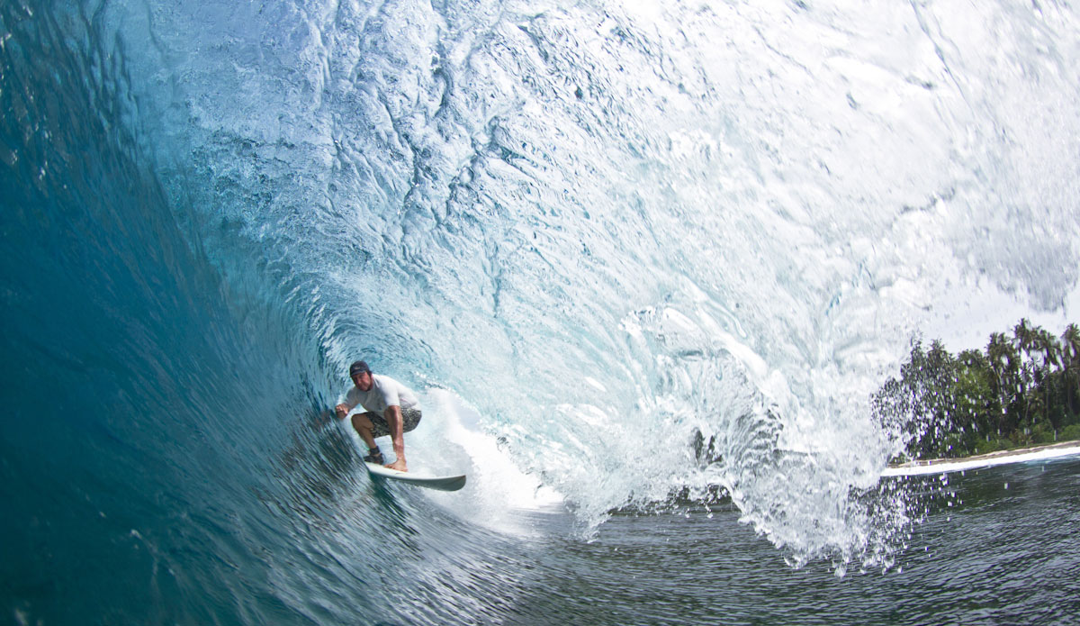 Garth racing for the exit. Photo: Brian Blank