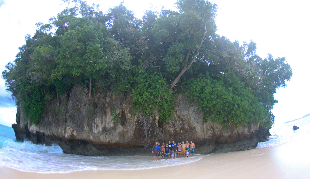 Family photo at the lushest bird\'s nest around. Photo: Brian Blank