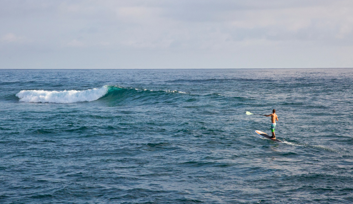 \"For me, on small days, I bring out the longboard with the kids, riding waves forever. Or I’ll launch the standup paddle fishing board and make it a fishing day.\" - Corey Lopez Photo: <a href=\"https://www.theinertia.com/author/patrick-eichstaedt/\">Patrick Eichstaedt</a>