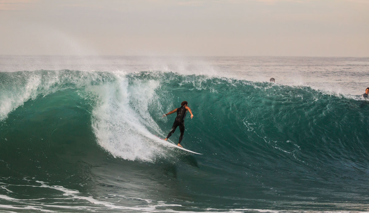 Tommy Cantrell, a Laguna Beach lifeguard, pulling in. The next shots are in sequence. Photo: <a href=\"https://instagram.com/jeff_davis\">Jeff Davis</a>