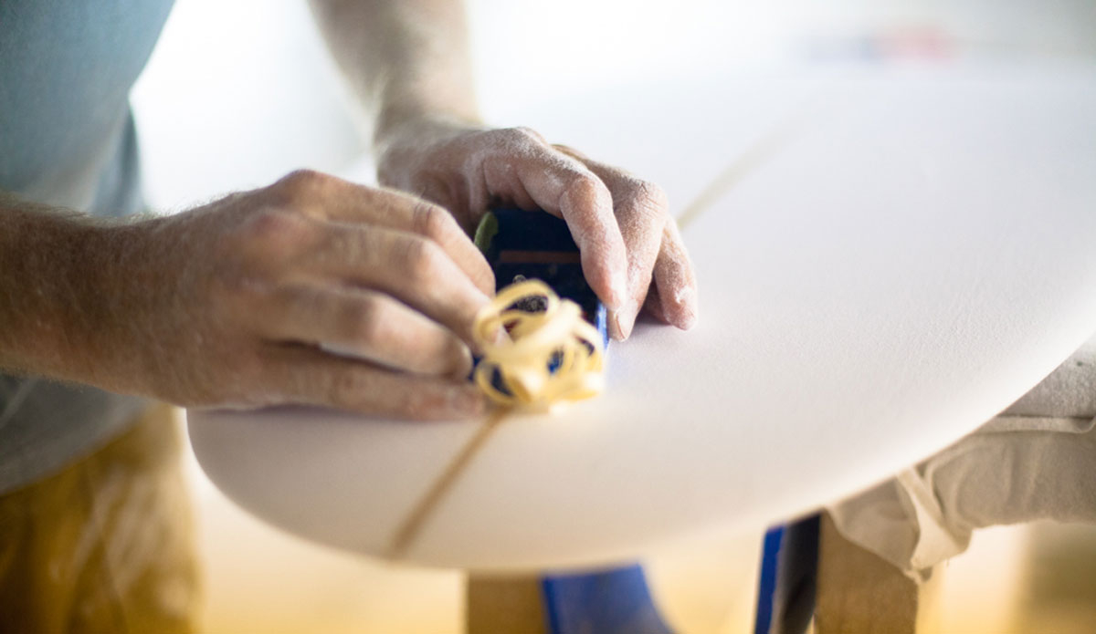 \"This stringer plane is made by a company from David Plane. They have been around and making these forever, but THIS style in particular is the best surfboard plane I\'ve ever found. The angle of the blade is super low and the blades are double sided razor blades, so they cut the stringer extremely cleanly and with incredible ease. They have just shut down though, I heard...so I\'m collecting all of them and the blades I can find.  Got a good pile going now!\" Photo: <a href=\"https://instagram.com/whalebones\"> Mark Rose</a>