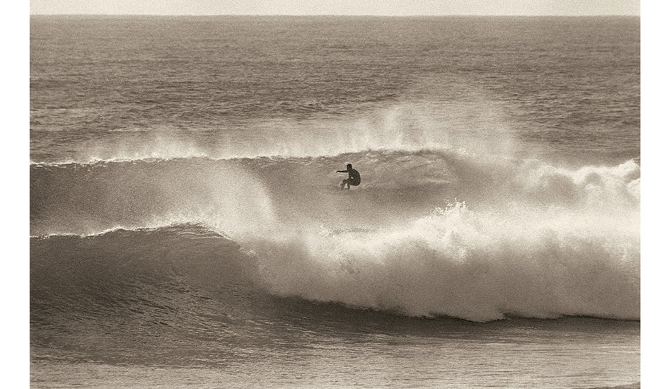 Angourie #2 – 1970
A slightly wider shot tells you more about what a fine wave Angourie is in a good easterly swell. Photo: Witzig 