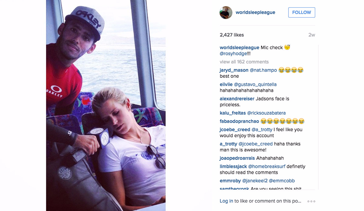 Mic check with Rosie Hodge and Jaddy Andre. Photo: <a href=\"https://instagram.com/worldsleepleague/\">Instagram@worldsleepleague</a>