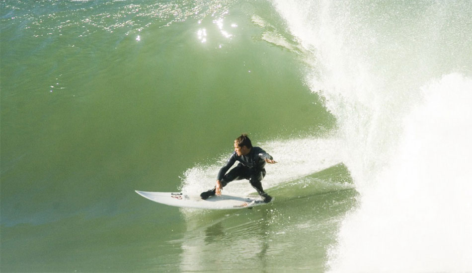 French rider Marc Lacomare, Hossegor, La Gravière. Photo:<a href=\"https://www.yoannsegalen.fr/\" target=_blank>Yoann Segalen</a>.