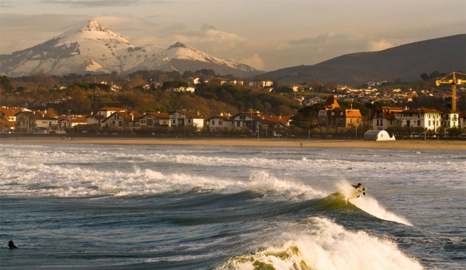 Hendaye, France. Snowboarding and surfing on the same day!