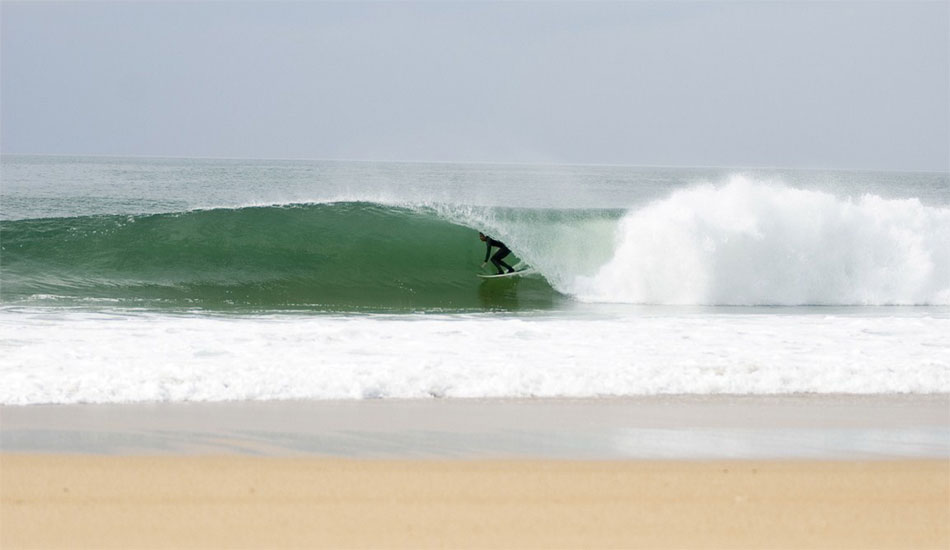 Arnaud Darrigade showing the science of barrel riding in Landes, France. 