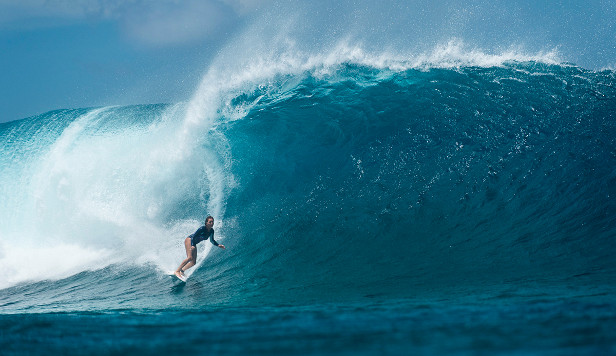 Bruna was hungry this day. she wanted every set that came in. She charges harder than most guys. Photo: Ricky Lesser