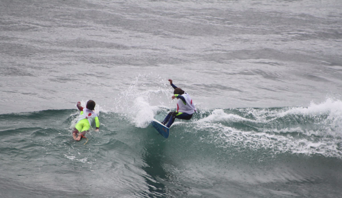 Tanner Vodraka trying to take out his brother one way or another.  Photo: <a href=\"https://instagram.com/jimvandevort/\">Jim Vandevort</a>