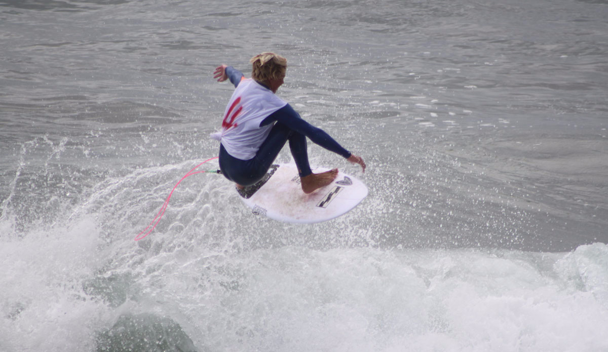 SJ Murphy above the lip. Photo: <a href=\"https://instagram.com/jimvandevort/\">Jim Vandevort</a>