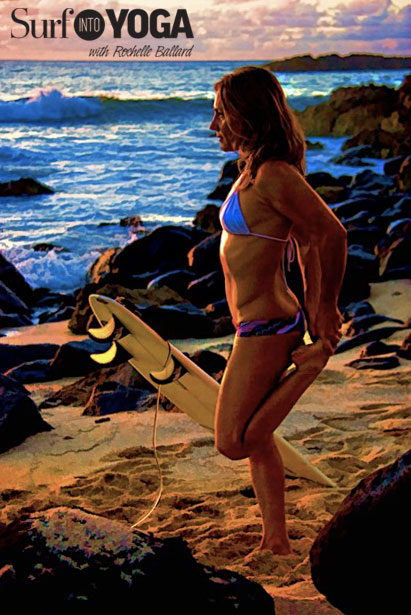 Rochelle Ballard demonstrates the quad stretch/foot massage. Photo: Red Mahan