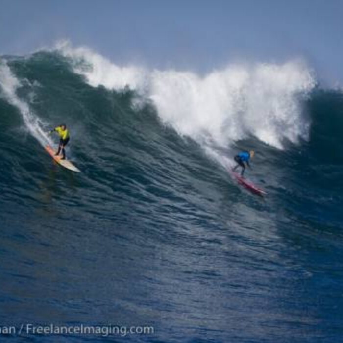 Keala Kennelly Wins the First-Ever Big Wave Surfing Contest at Nelscott Reef in Oregon