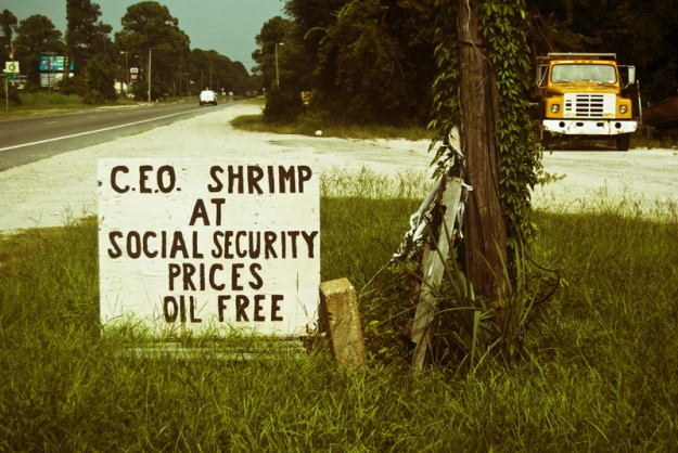 C.E.O. Shrimp at Social Security Prices Oil Free. Photo: Bardin C.E.O. Shrimp at Social Security Prices Oil Free. Photo: Bardin