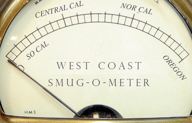 There’s a latitudinal smuggery in West Coast surfing: the higher the latitude, the more smug the surfer is toward those further south. The bias reverses at the Mexican border. There’s a latitudinal smuggery in West Coast surfing: the higher the latitude, the more smug the surfer is toward those further south. The bias reverses at the Mexican border.