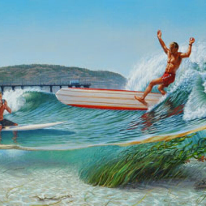 Phil Roberts Leroy Grannis Longboarding Surf Cartoon