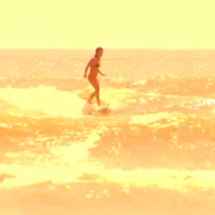 girl longboarding