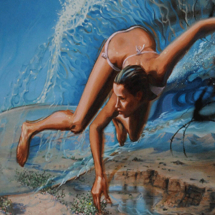 Damian Fulton Surfer Girl Art