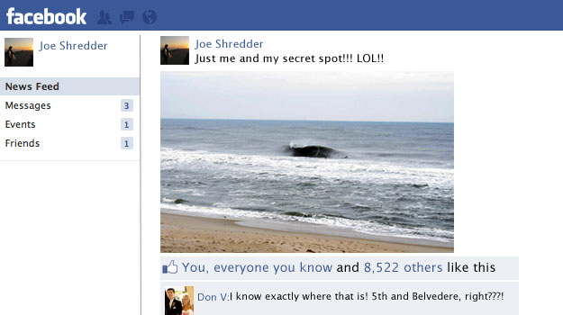 Sharing Surf Information online 