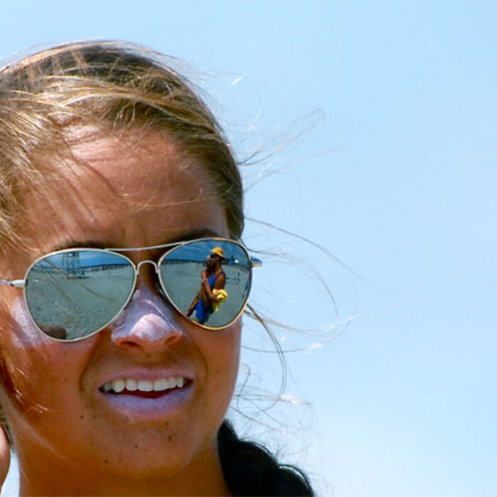Sunscreen on Girl's Face