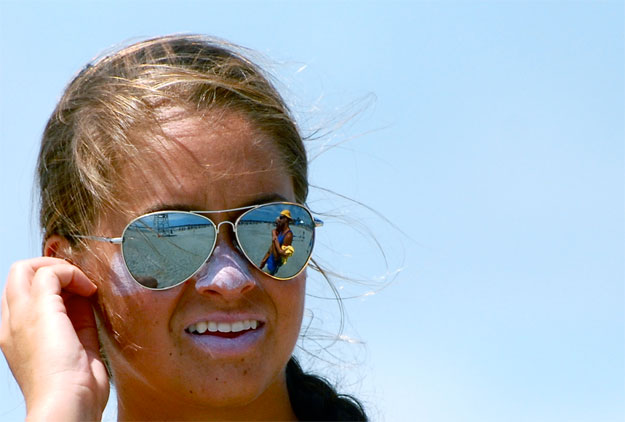 Sunscreen on Girl's Face