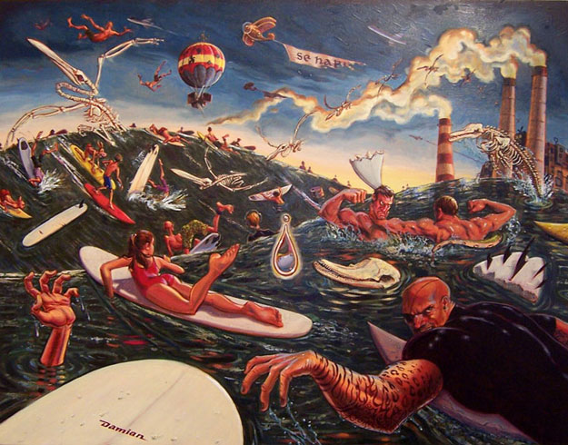 cacophonyfor-ted Damian fulton surf art