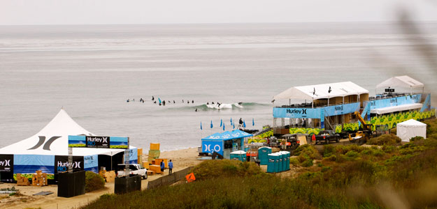 The scene at Lowers. Look for the 21-year-old Owen Wright to continue turning heads as he arrives to Lowers a definite favorite after back-to-back finals and a victory in New York. Photo: Hourihan. Lower Trestles Hurley Pro 2011