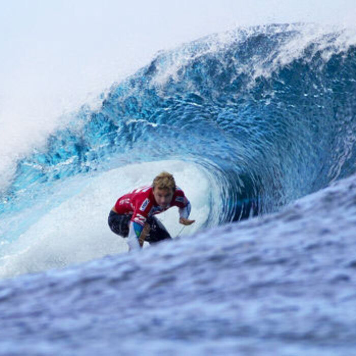 Ace Buchan Surfs Tahiti