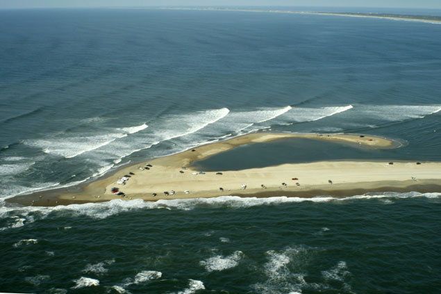 From now on, access to this point in the Outer Banks will require a pass. Photo: Mickey 2M McCarthy Outer Banks Cape Point Beach Access