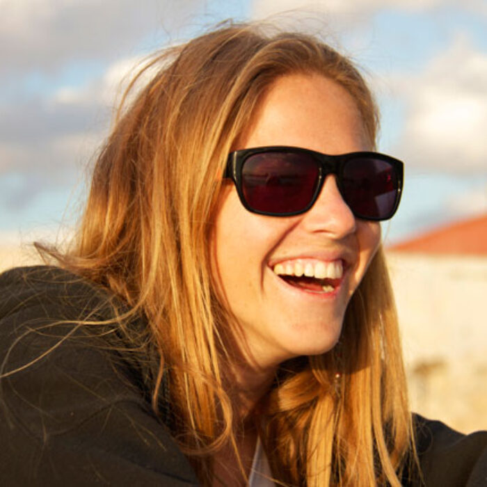 Lorena is Cuba’s only female body boarder. Photo: Calvo