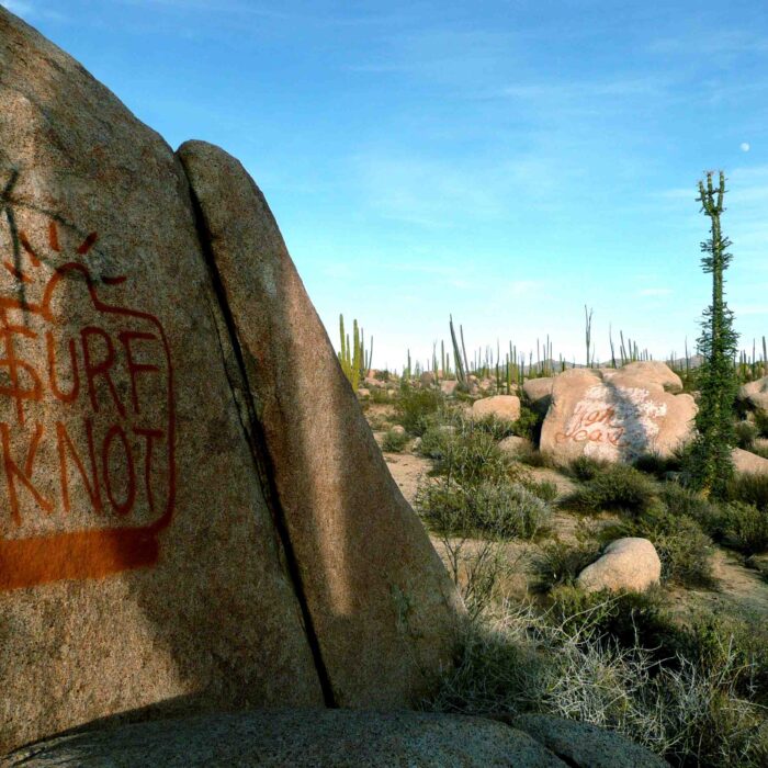 The graffitti in question.