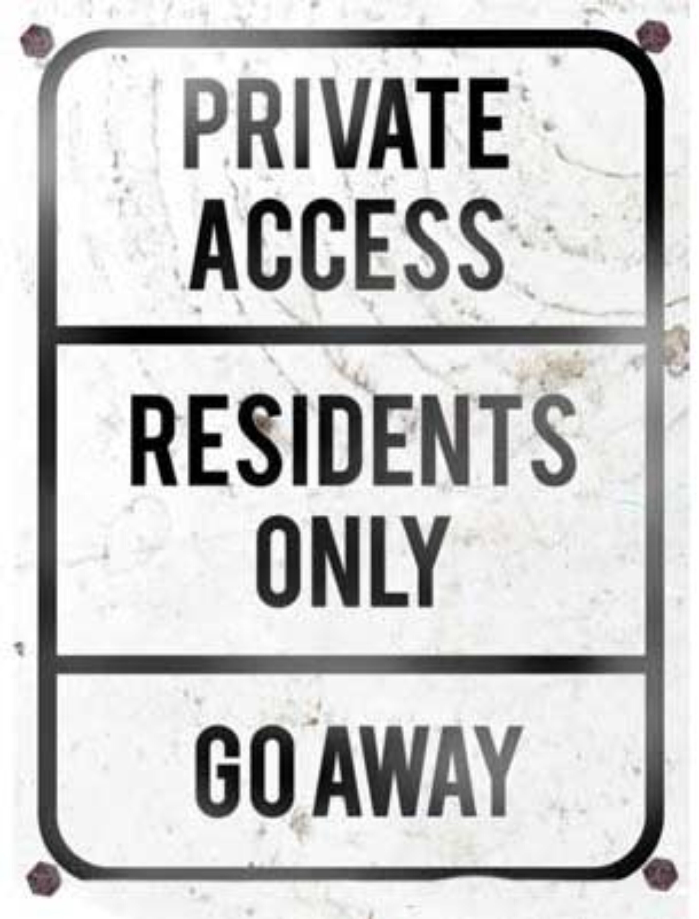 No Beach Access Sign