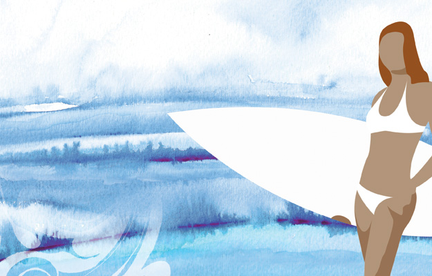 Men are like sets of waves... Image: surfdatebook.com Surfer Girl Surf Date Book