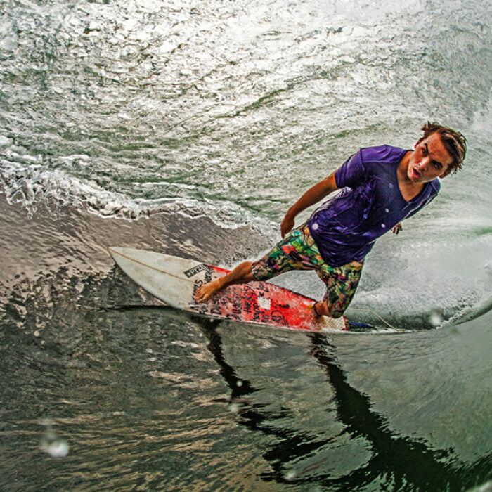 Matt Clark Surfer Barrel