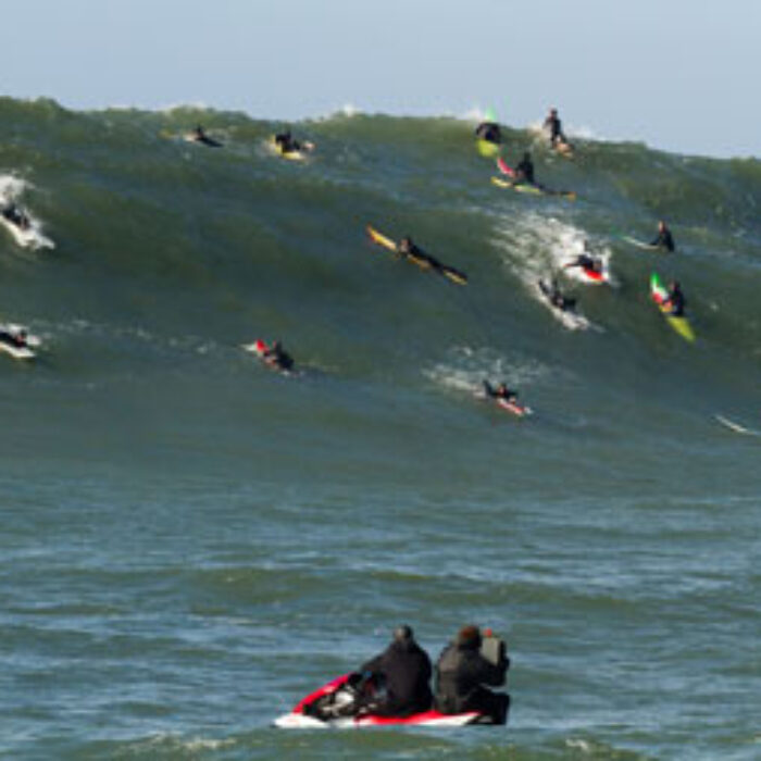 Behind the Scenes images from the making of Chasing Mavericks.