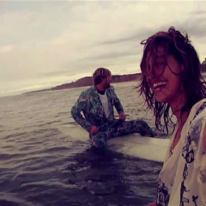 Kassia Meador and Mikey Detemple longboard Montauk and say goodbye to summer.