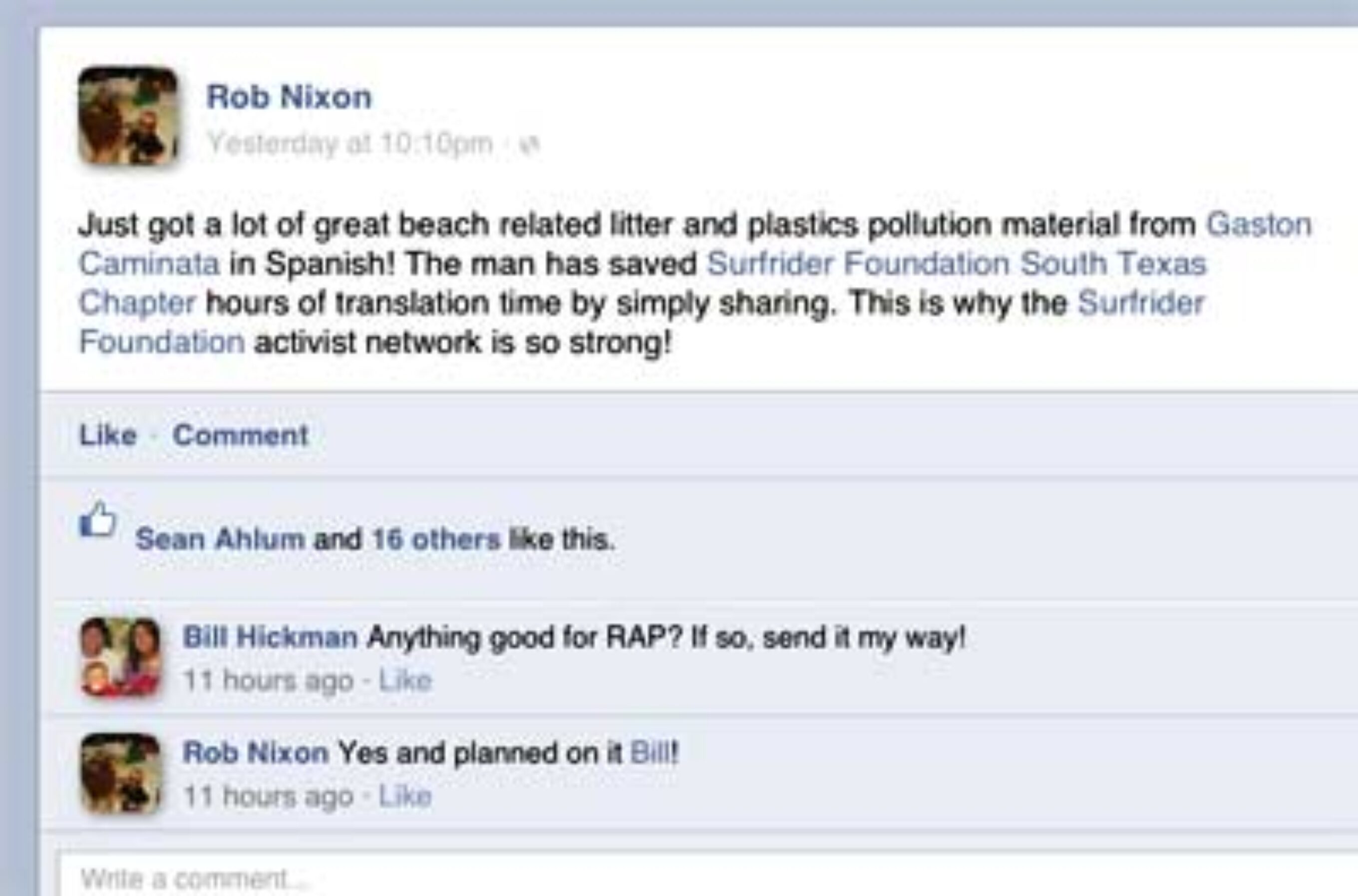 Facebook exchange