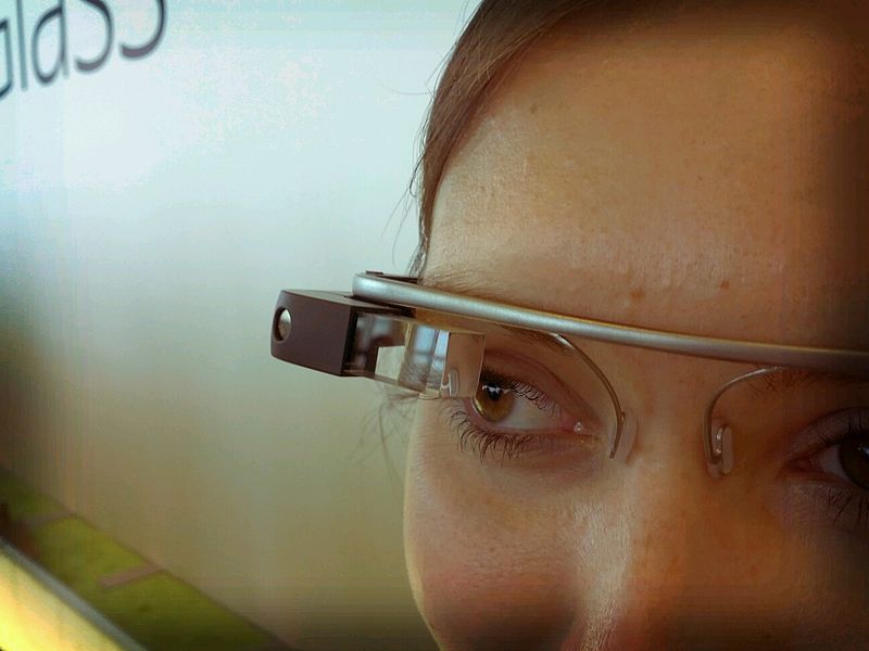 An up-close look at Google's Project Glass. Photo: Wikipedia/Antonio Zugaldia An up-close look at Google's Project Glass. Photo: Wikipedia/Antonio Zugaldia