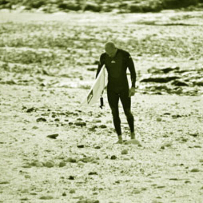 Kelly Slater on the Beach