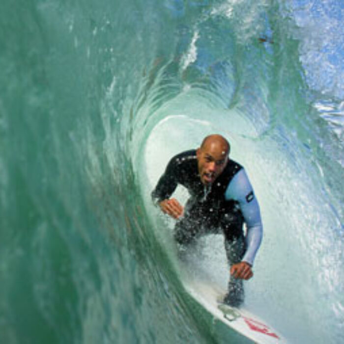Kelly Slater barrel. Photo: Branden Aaroyan